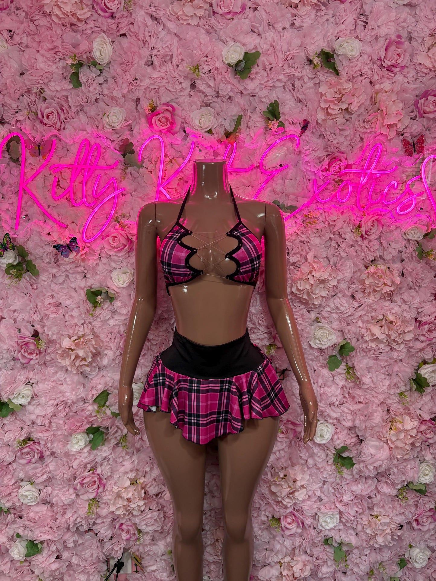 Rave Outfit - Two Piece Skirt Set  -  Ravewear - Sexy Festival Outfit, Clubwear, Performance Costume, EDM Party Wear