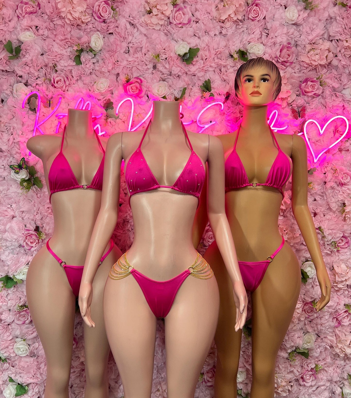 Summer Bikini - Pink  -  Rave Outfit - Sexy Festival Outfit, Clubwear, Performance Costume, EDM Party Rave Outfit