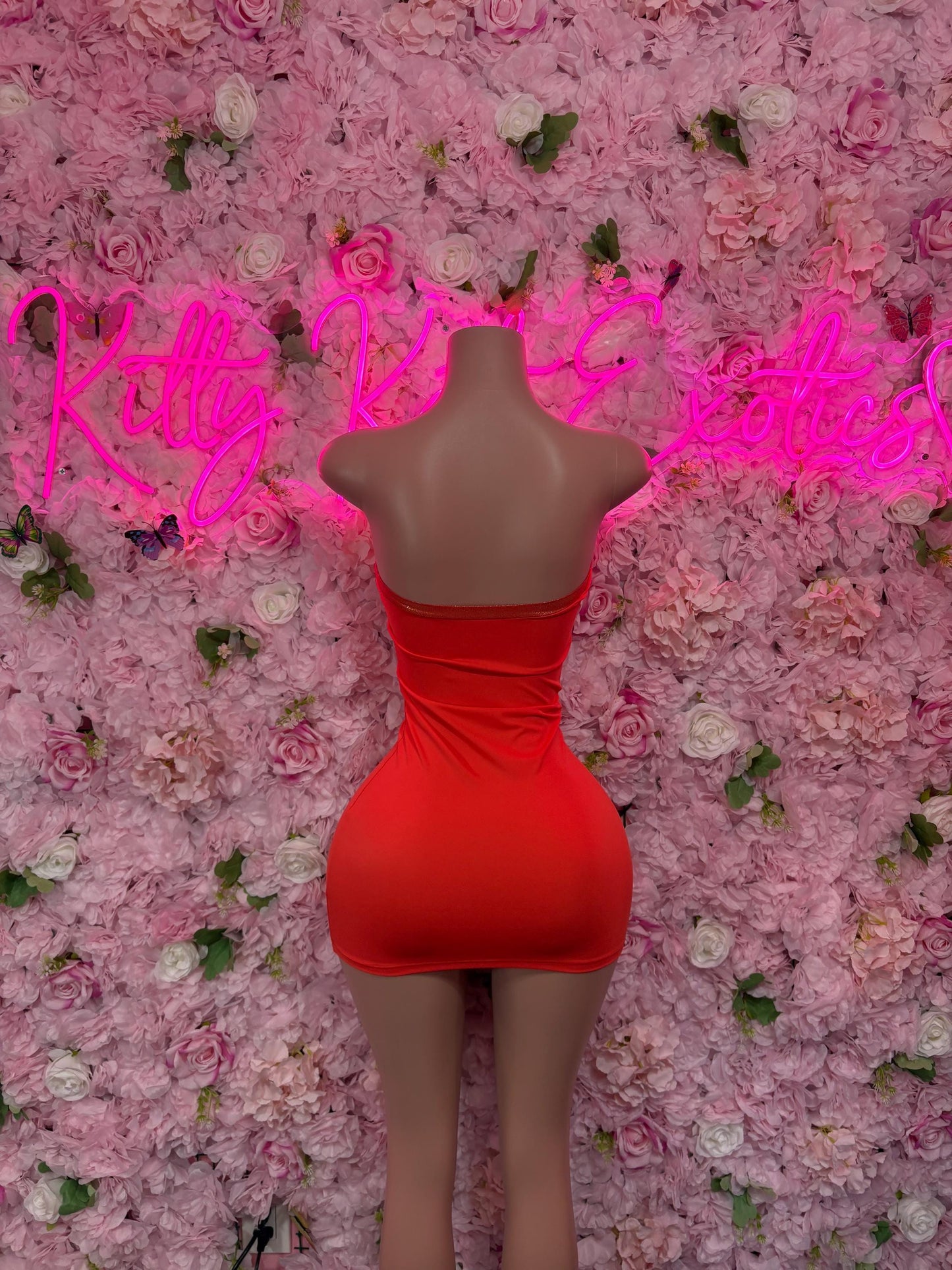 Ravewear Orange Exotic Dancewear Dress - Sexy Latin Dance Costume, Sultry Clubwear Gown, Bold Performance Outfit, Trendy Party Dress