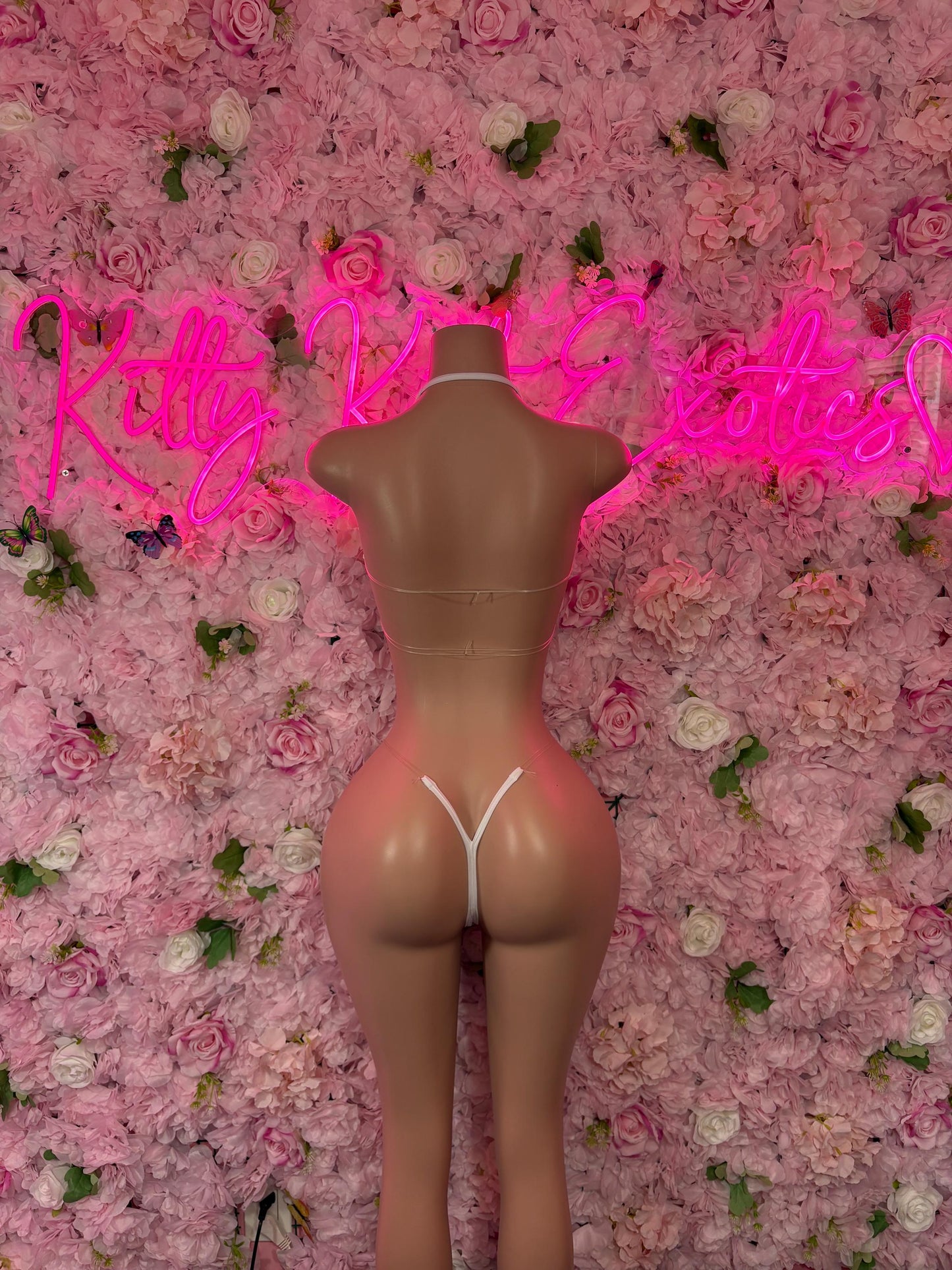 Rave Outfit Two Piece Red Rhinestone - Exotic Dancewear Bikini Set | Festival Sparkle Outfit | Stripper Clubwear | EDM Costume |