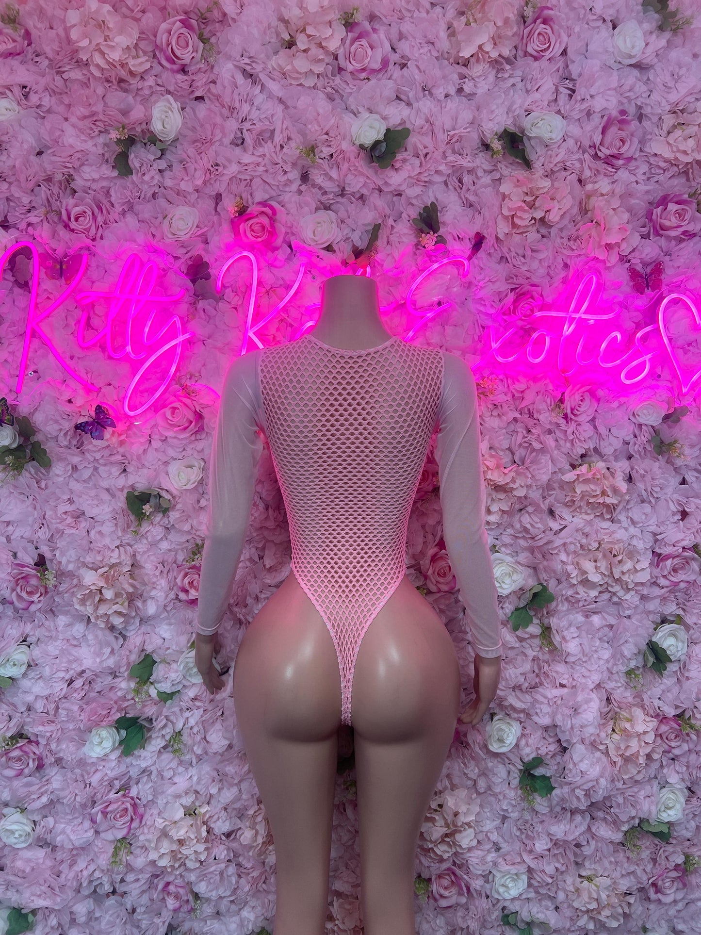 Rave Outfit - Bottlegirl One Piece Bodysuit Pink  - Sexy Performance Costume, Exotic Dancewear, Bold Dance Outfit, Womens Party Outfit