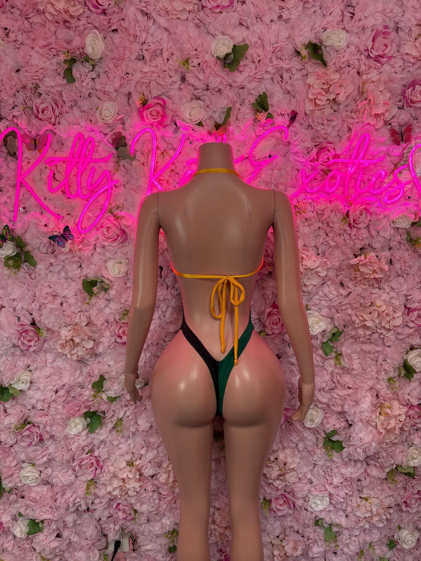 Jamaica Flag Bodysuit Set | One-Piece Swimsuit | Festival Outfit | Jamaica Bikini | Country Flag Swimwear | Beachwear | Carnival Outfit