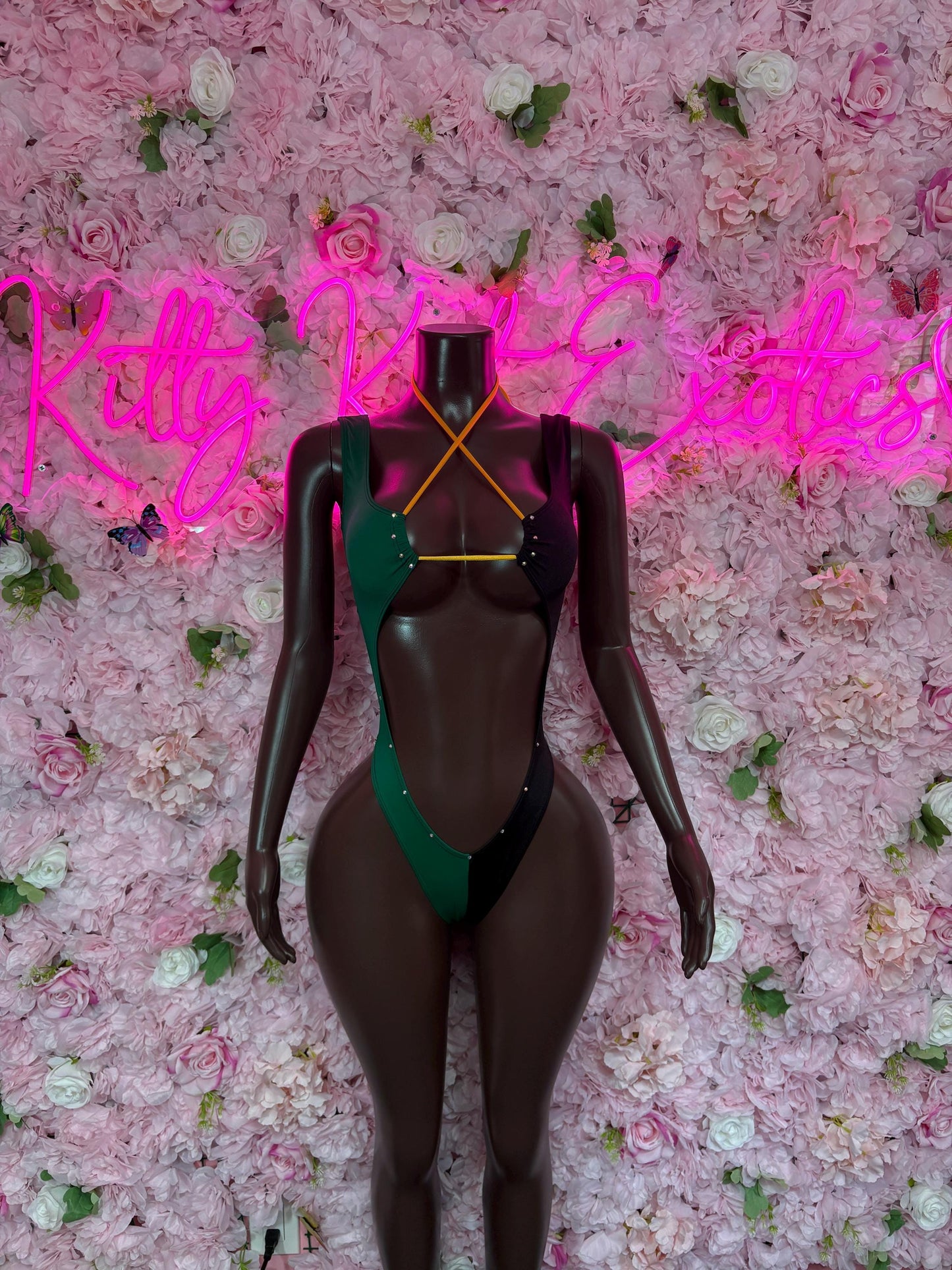 Jamaica Flag Bodysuit Set | One-Piece Swimsuit | Festival Outfit | Jamaica Bikini | Country Flag Swimwear | Beachwear | Carnival Outfit