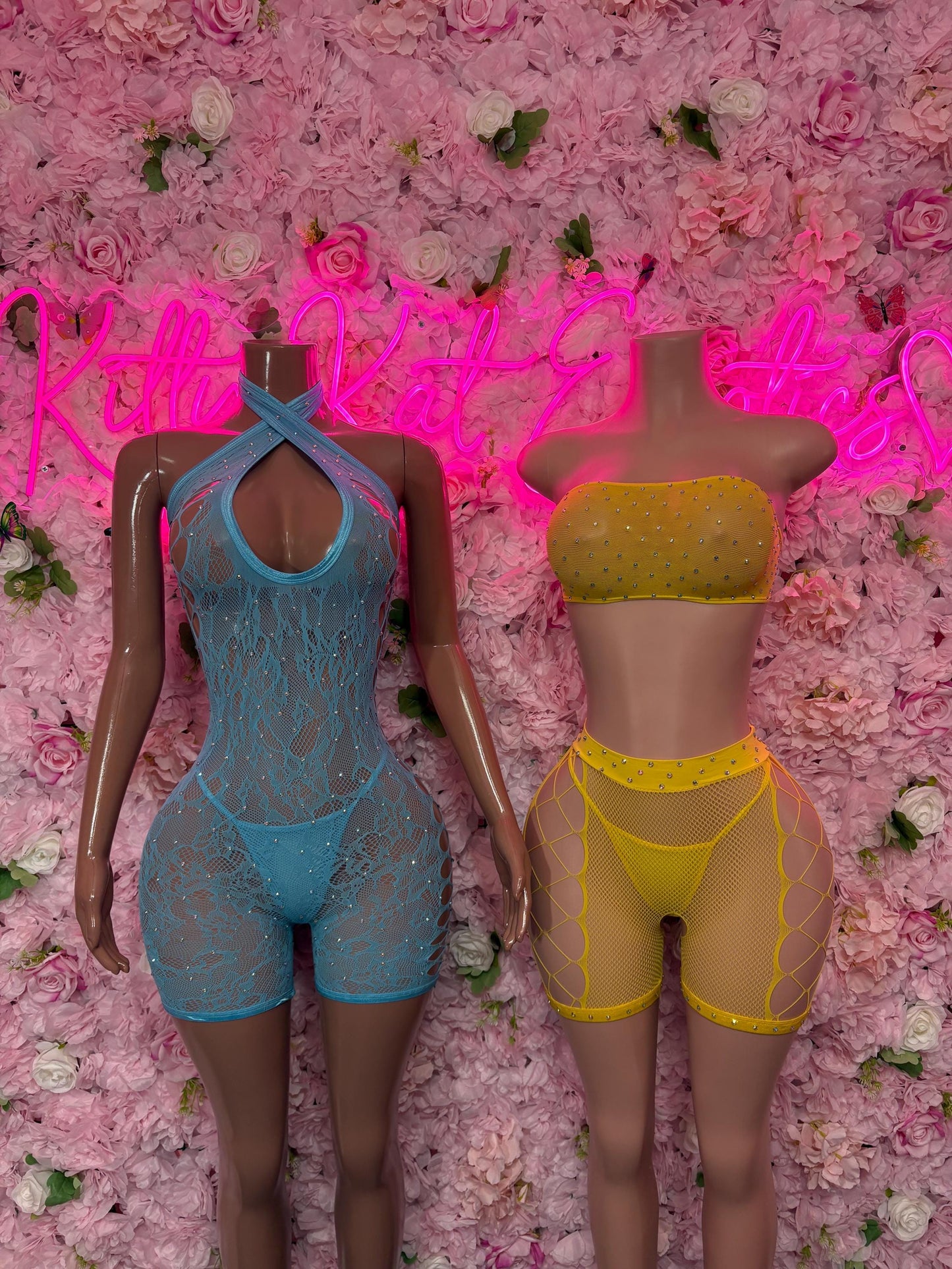 Fishnet Bodysuit One-Piece Baby Blue  Exotic Dancewear, Ravewear for Performers, Raves, or Night Out | Bottle girl Outfits