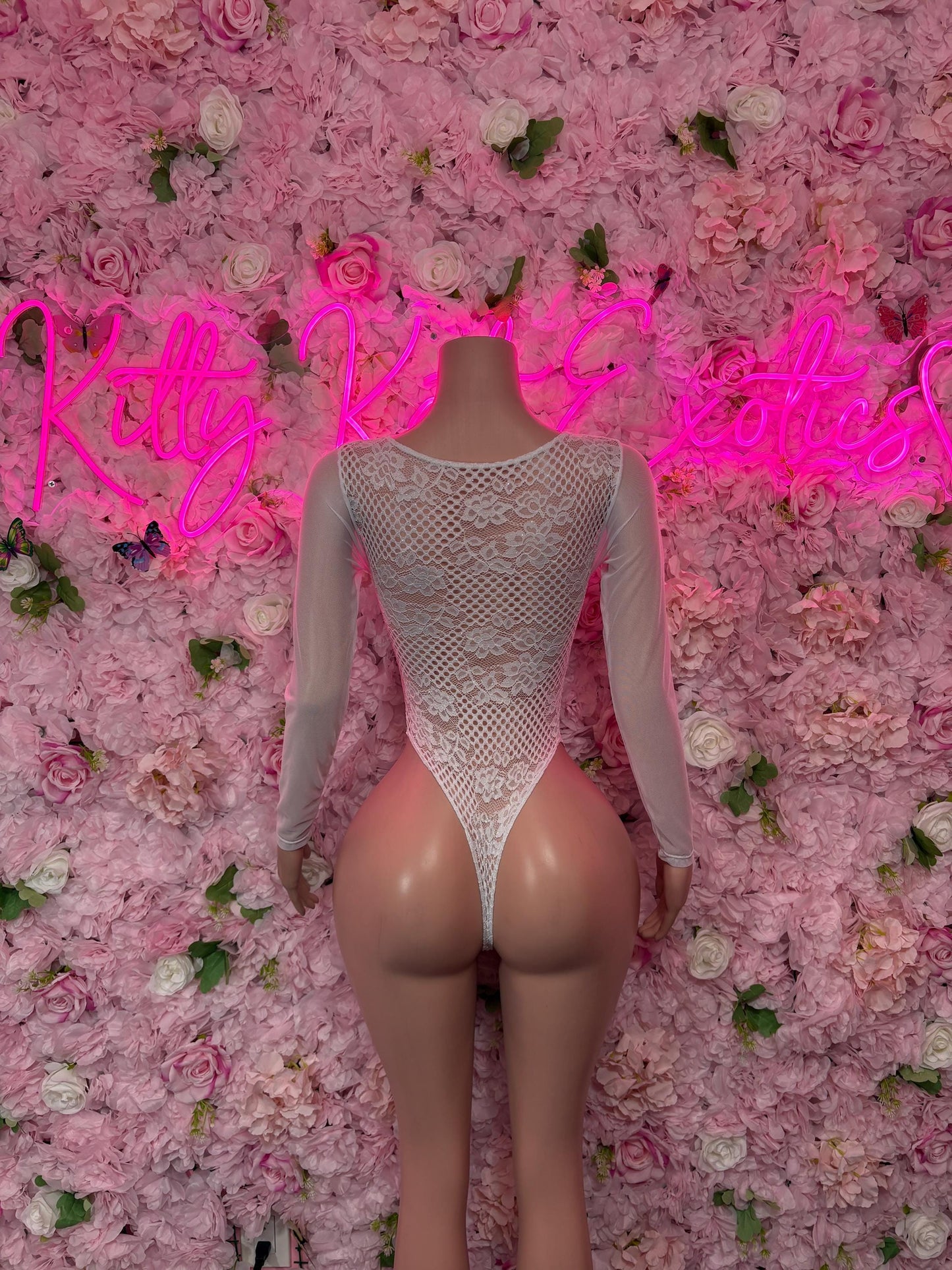 Bottlegirl Bodysuit One-Piece White Lace  Exotic Dancewear, Ravewear for Performers, Raves, or Night Out | Bottle girl Outfits