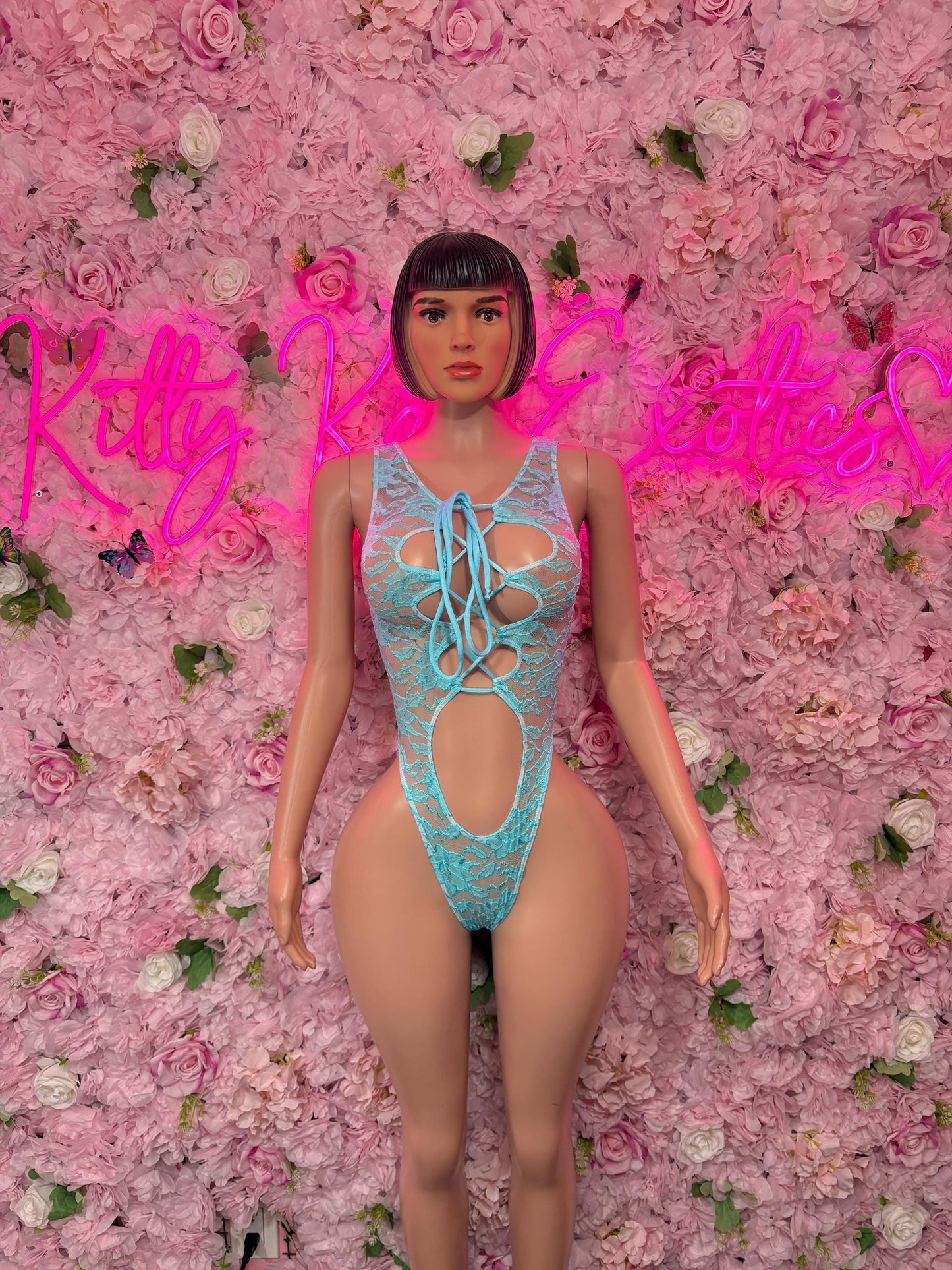 Bottlegirl Bodysuit One-Piece Teal Lace  Exotic Dancewear, Ravewear for Performers, Raves, or Night Out | Bottle girl Outfits