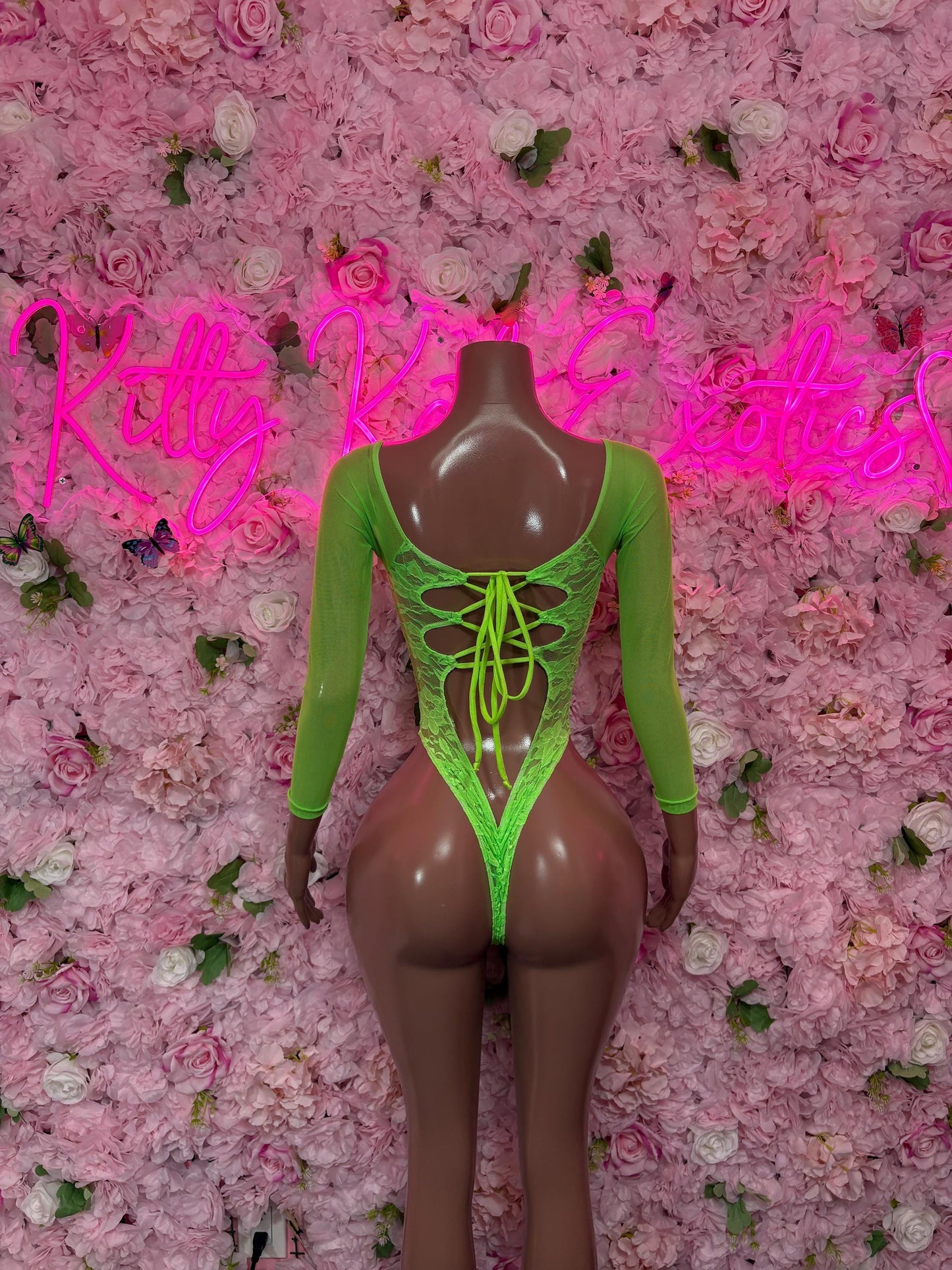 Exotic Dancewear Bodysuit One-Piece Neon Lace  Exotic Dancewear, Ravewear for Performers, Raves, or Night Out | Bottle girl Outfits
