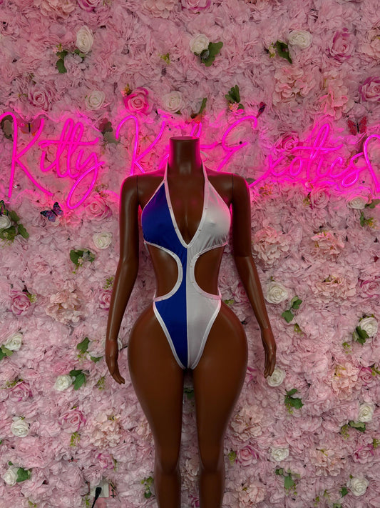 Honduran Flag Bodysuit Set | Two-Piece Swimsuit | Festival Outfit | Hunduran Bikini | Country Flag Swimwear | Beachwear | Carnival