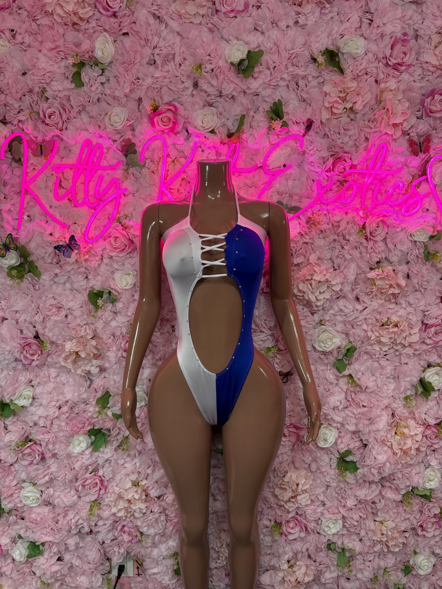 Honduran Flag Bodysuit Set | Two-Piece Swimsuit | Festival Outfit | Hunduran Bikini | Country Flag Swimwear | Beachwear | Carnival