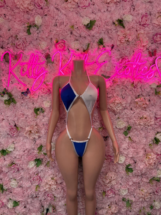 Honduran Flag Bodysuit Set | Two-Piece Swimsuit | Festival Outfit | Hunduran Bikini | Country Flag Swimwear | Beachwear | Carnival