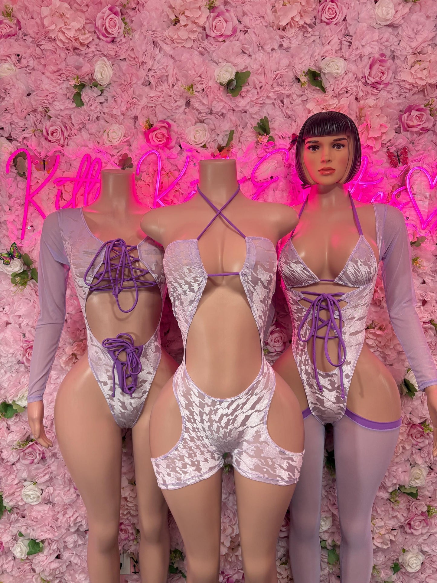 Bottlegirl One Piece Bodysuit Purple  - Sexy Performance Costume, Exotic Dancewear, Bold Dance Outfit, Womens Party Outfit