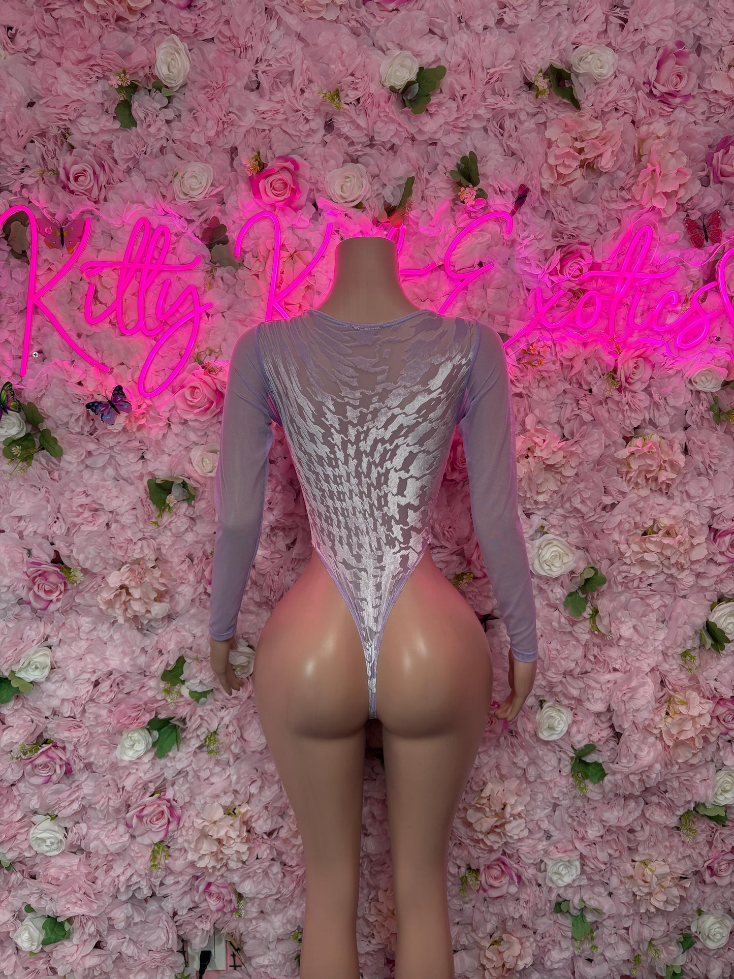 Bottlegirl One Piece Bodysuit Purple  - Sexy Performance Costume, Exotic Dancewear, Bold Dance Outfit, Womens Party Outfit