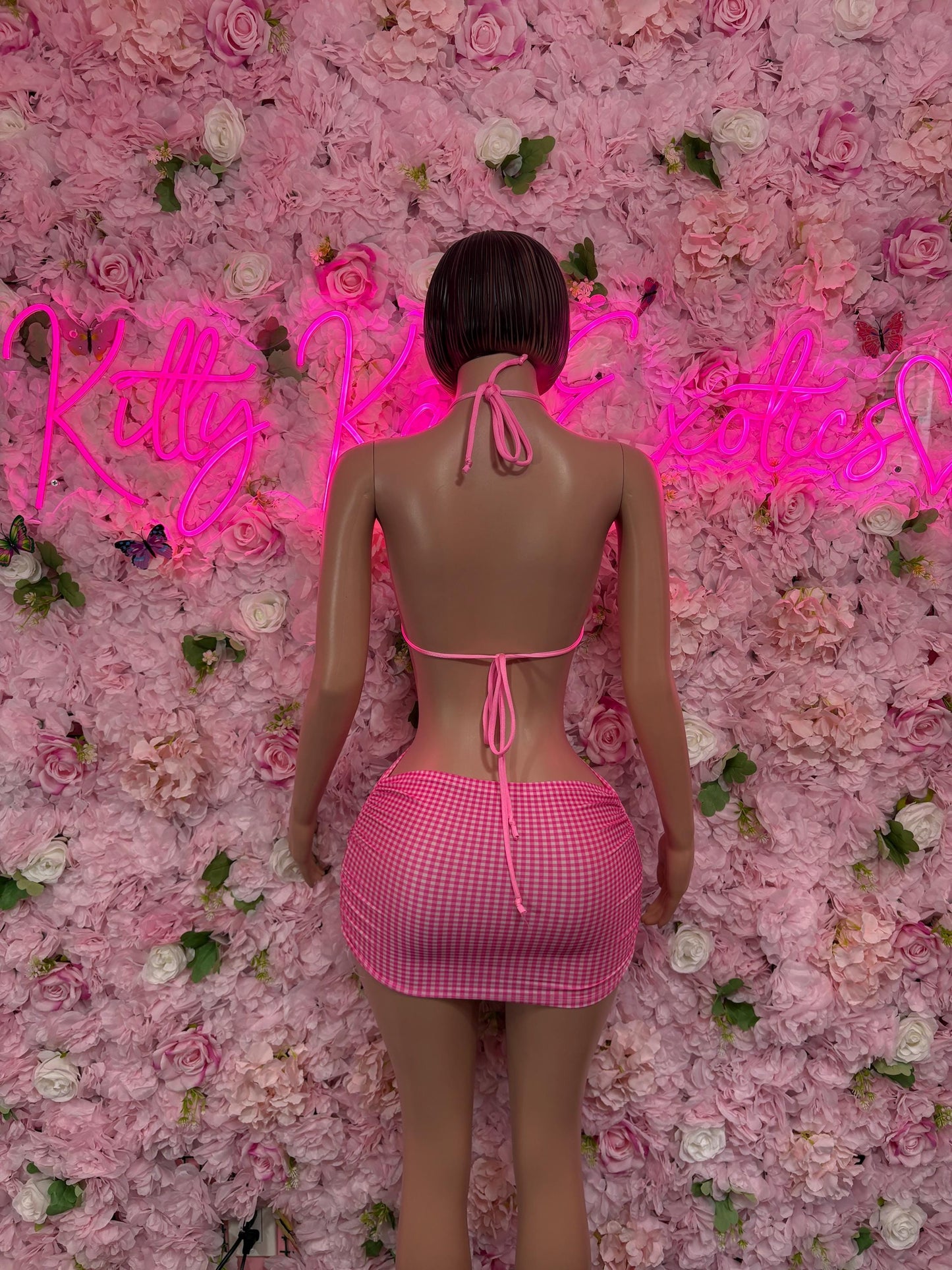 Rave Outfit  Two-Piece Skirt Set Pink   Exotic Dancewear, Ravewear for Performers, Raves, or Night Out | Bottle girl Outfits