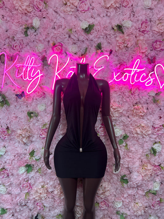 Sexy Black Dress - Little Black Dress, Sultry Evening Gown, Bold Cocktail Dress for Date Night