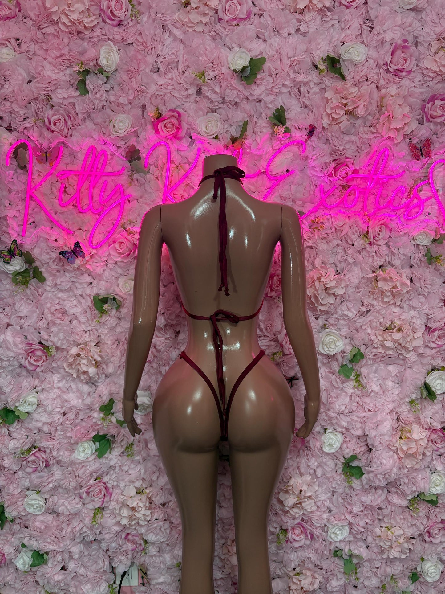 Summer Bikini Swimwear Two-Piece Burgundy Bikini  Cute Swimsuit Set for Beach, Pool, or Vacation | Exotic Dancewear Festival wear