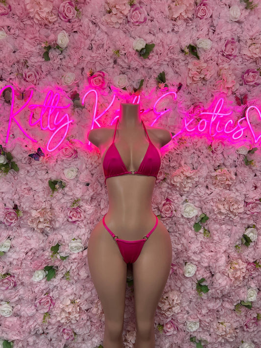 Summer Bikini - Pink  -  Rave Outfit - Sexy Festival Outfit, Clubwear, Performance Costume, EDM Party Rave Outfit