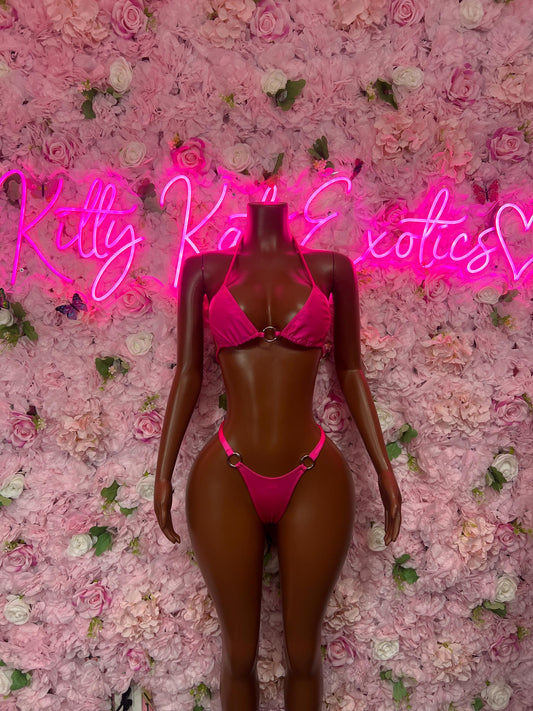 Summer Bikini - Pink  -  Rave Outfit - Sexy Festival Outfit, Clubwear, Performance Costume, EDM Party Rave Outfit