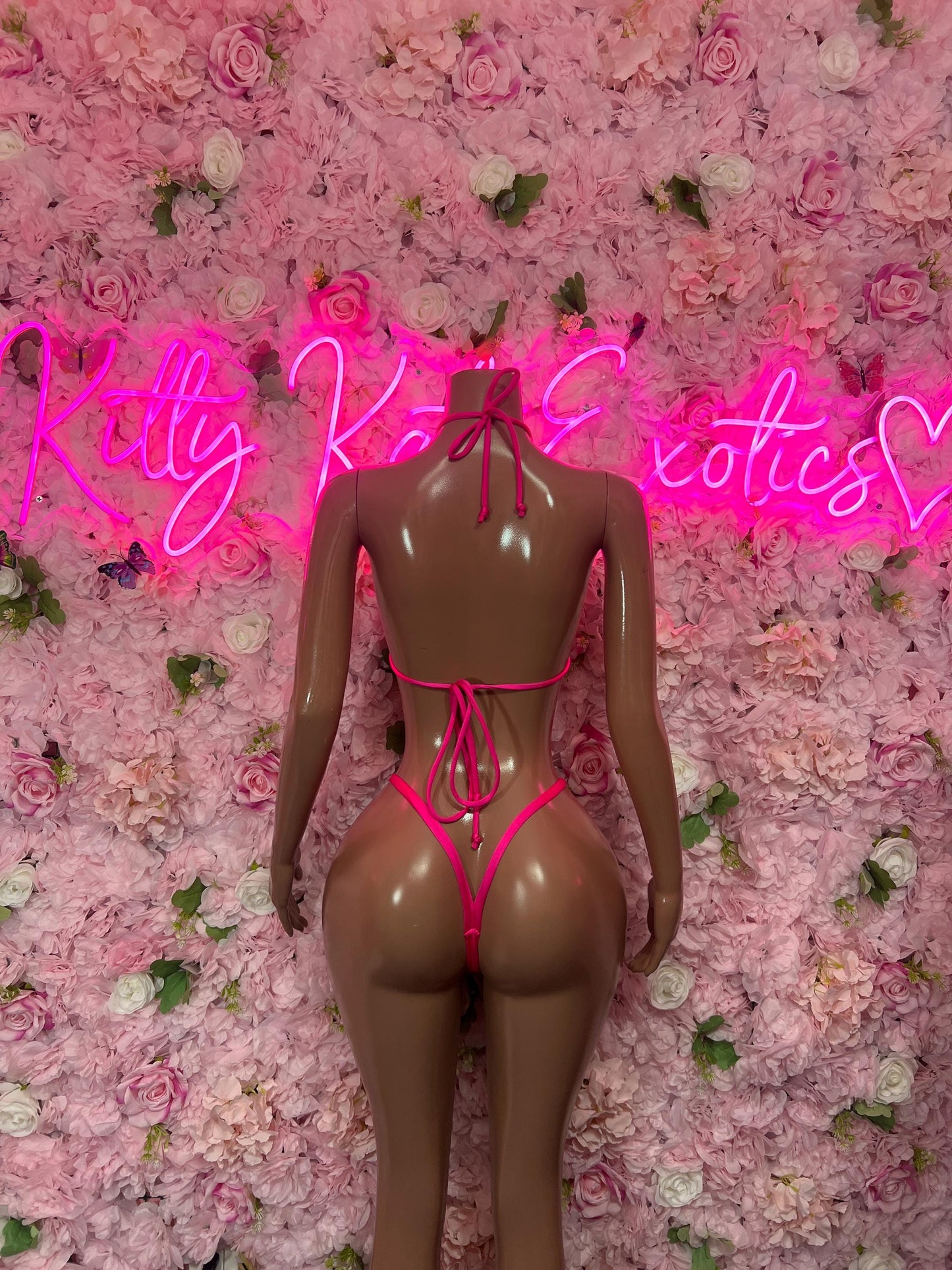 Rave Outfit - Pink Bikini  -  Rave Outfit - Sexy Festival Outfit, Clubwear, Performance Costume, EDM Party Rave Outfit