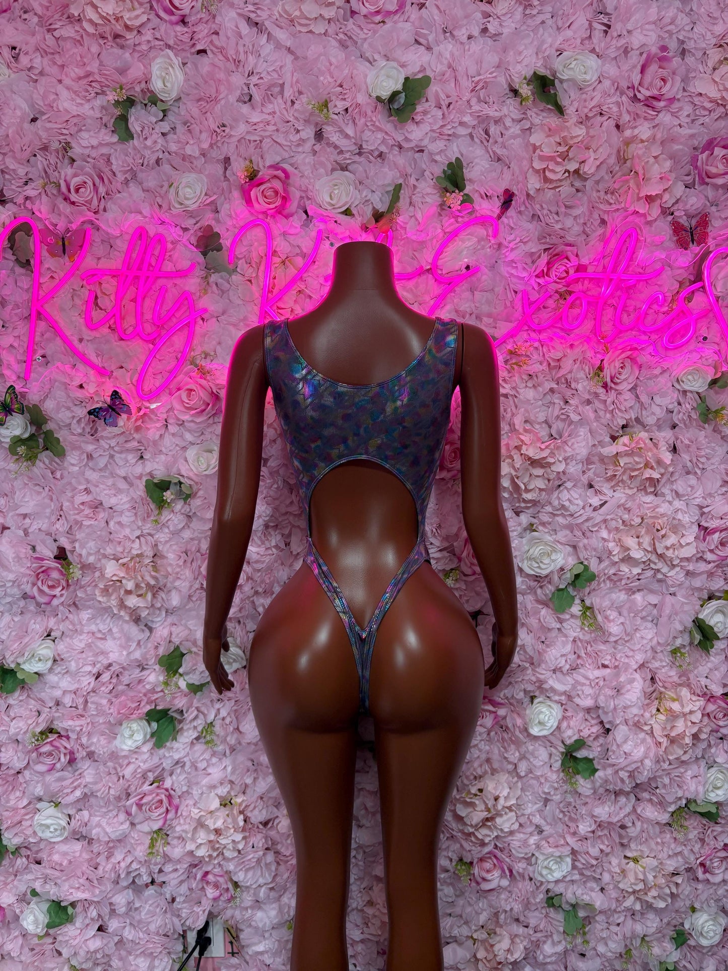 Rave Outfit  One Piece Bodysuit Metallic  - Sexy Performance Costume, Latin Sultry, Bold Dance Outfit, Womens Party Outfit