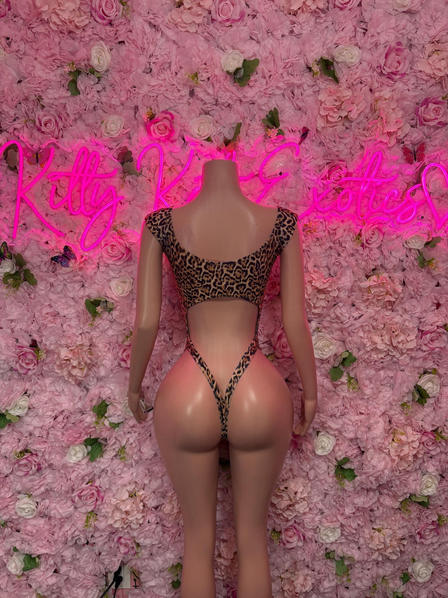 Exotic Dancewear One Piece  Cheetah Print Bodysuit    - Sexy Performance Costume, Latin Sultry, Bold Dance Outfit