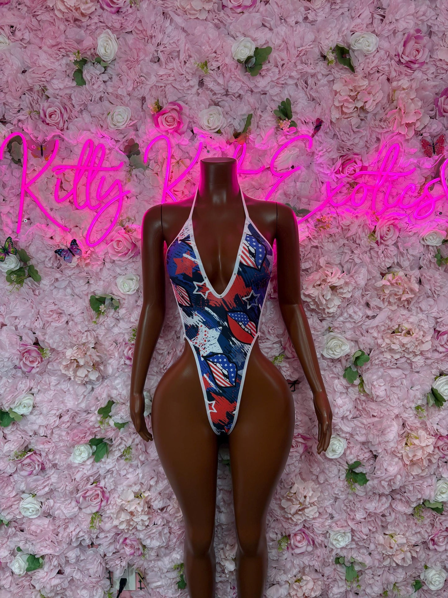 USA Memorial Day One Piece Bidysuit Patriotic Swimsuit for Beach, Pool Parties, or Summer Fun | Stylish and Comfortable Swimwear