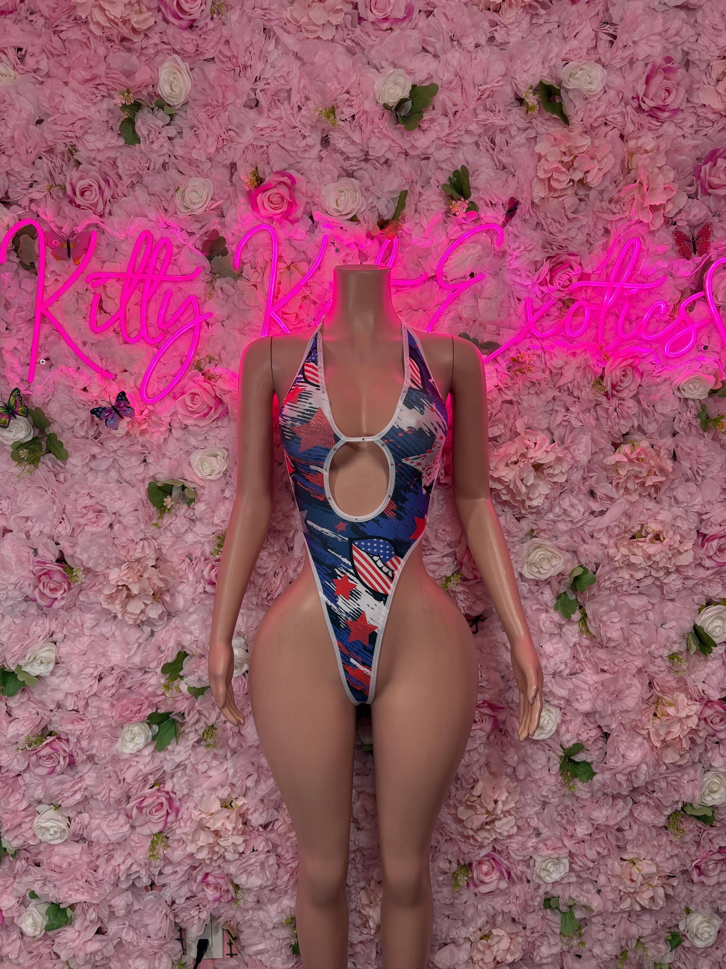 USA One Piece Bodysuit Patriotic Swimsuit for Beach, Pool Parties, or Summer Fun | Stylish and Comfortable Swimwear