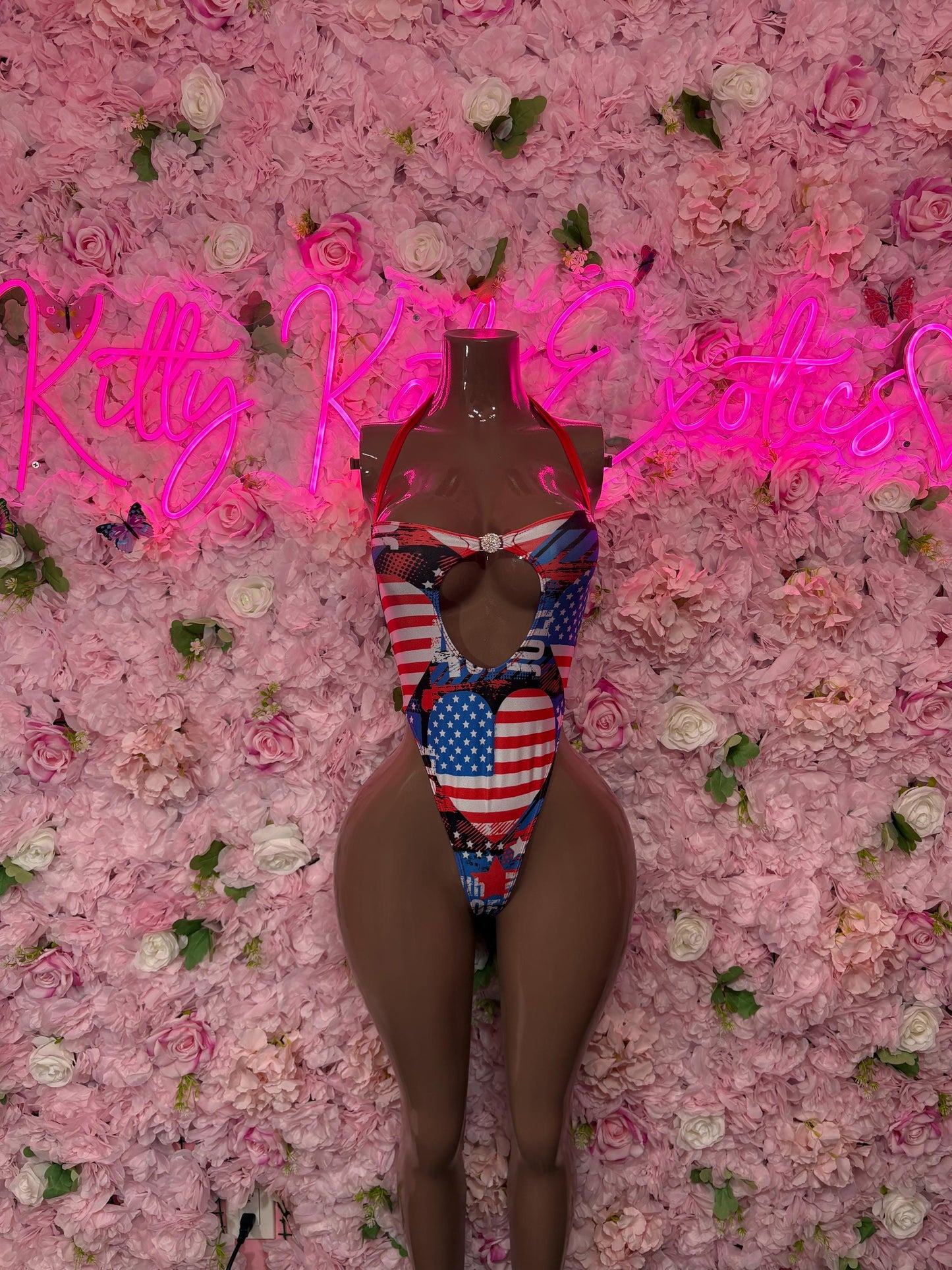 USA One Piece Bodysuit Patriotic Swimsuit for Beach, Pool Parties, or Summer Fun | Stylish and Comfortable Swimwear