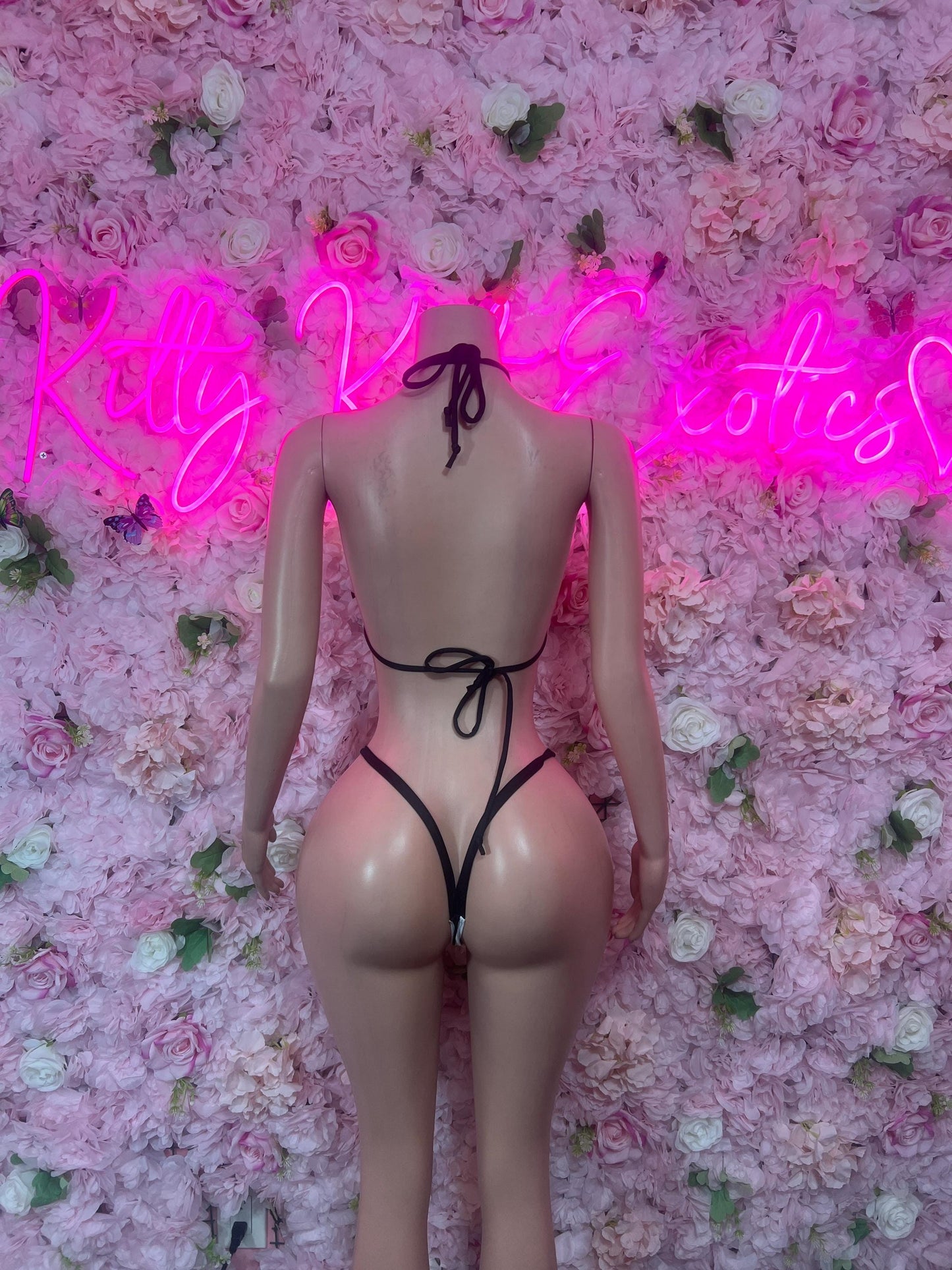 Bottlegirl Referee Costume Set - Two-Piece Sports Bikini for Halloween, Game Day, Clubwear, Sports Bar,  Roleplay & Festivals