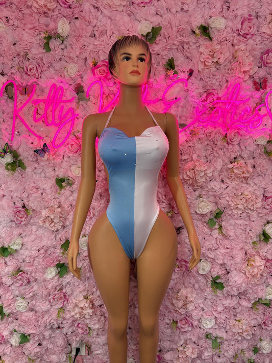 Argentinian Flag Bodysuit Set | One-Piece Swimsuit | Festival Outfit | Argentinian Bikini | Country Flag Swimwear | Beachwear | Carnival
