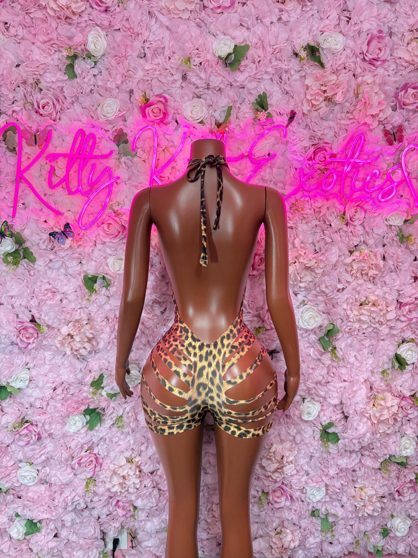 Exotic Dancewear Bodysuit Leopard  Sexy Outfit for Parties, Clubwear, or Festivals | Trendy and Eye-Catching Fashion