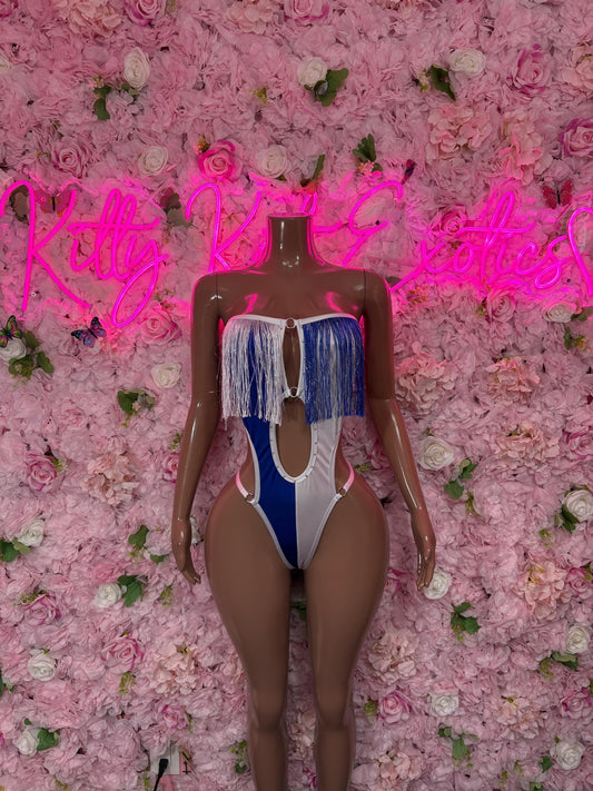 El Salvador Flag Bodysuit Set | Two-Piece Swimsuit | Festival Outfit |El Salvadaorian Bikini | Country Flag Swimwear | Beachwear | Carnival