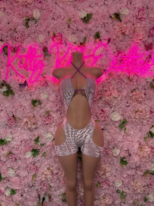 Bottlegirl One Piece Bodysuit Purple  - Sexy Performance Costume, Exotic Dancewear, Bold Dance Outfit, Womens Party Outfit