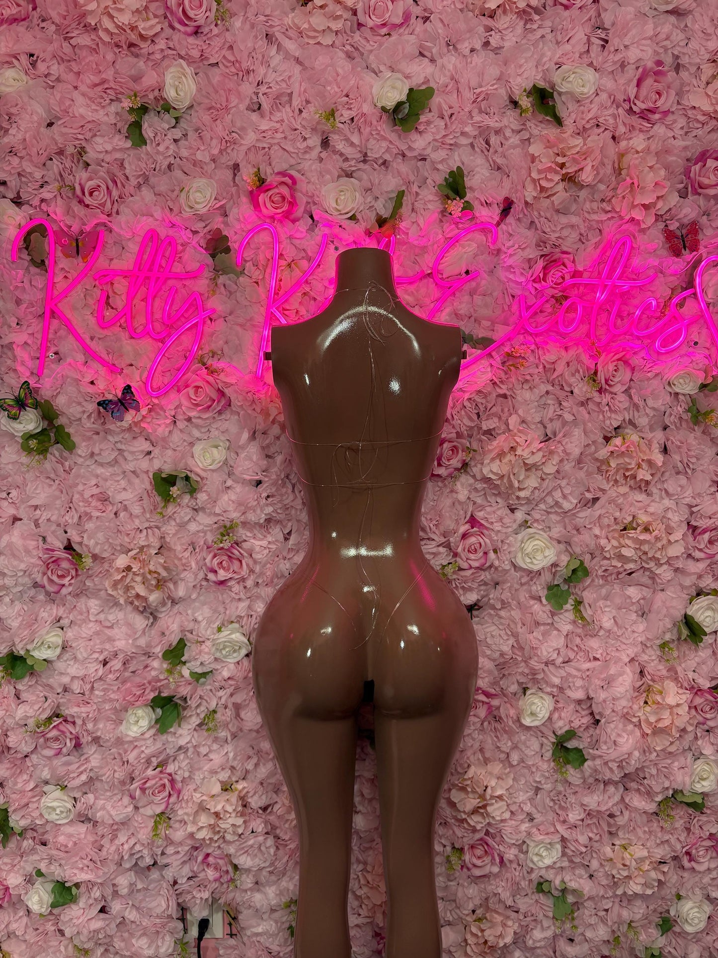 Exotic Dancewear Two Piece Black Rhinestone Floral Set Dancewear Festival Wear Exotic Ravewear Costume Performer Outfit