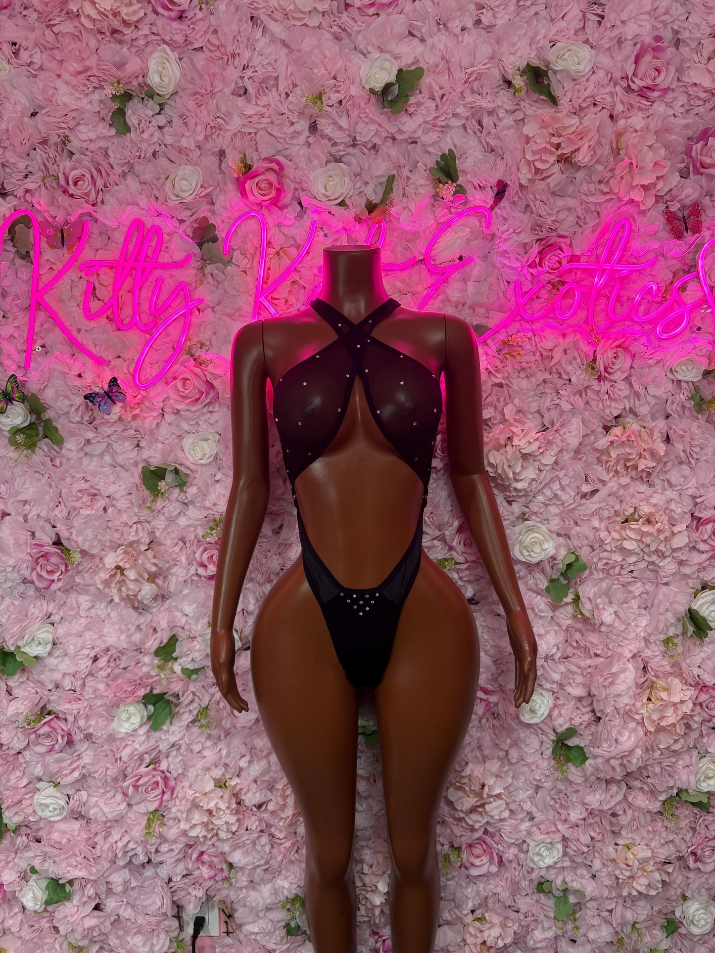 Rave Wear One-Piece Black Bodysuit  Exotic Dancewear, Ravewear for Performers, Raves | Bottle girl Outfits