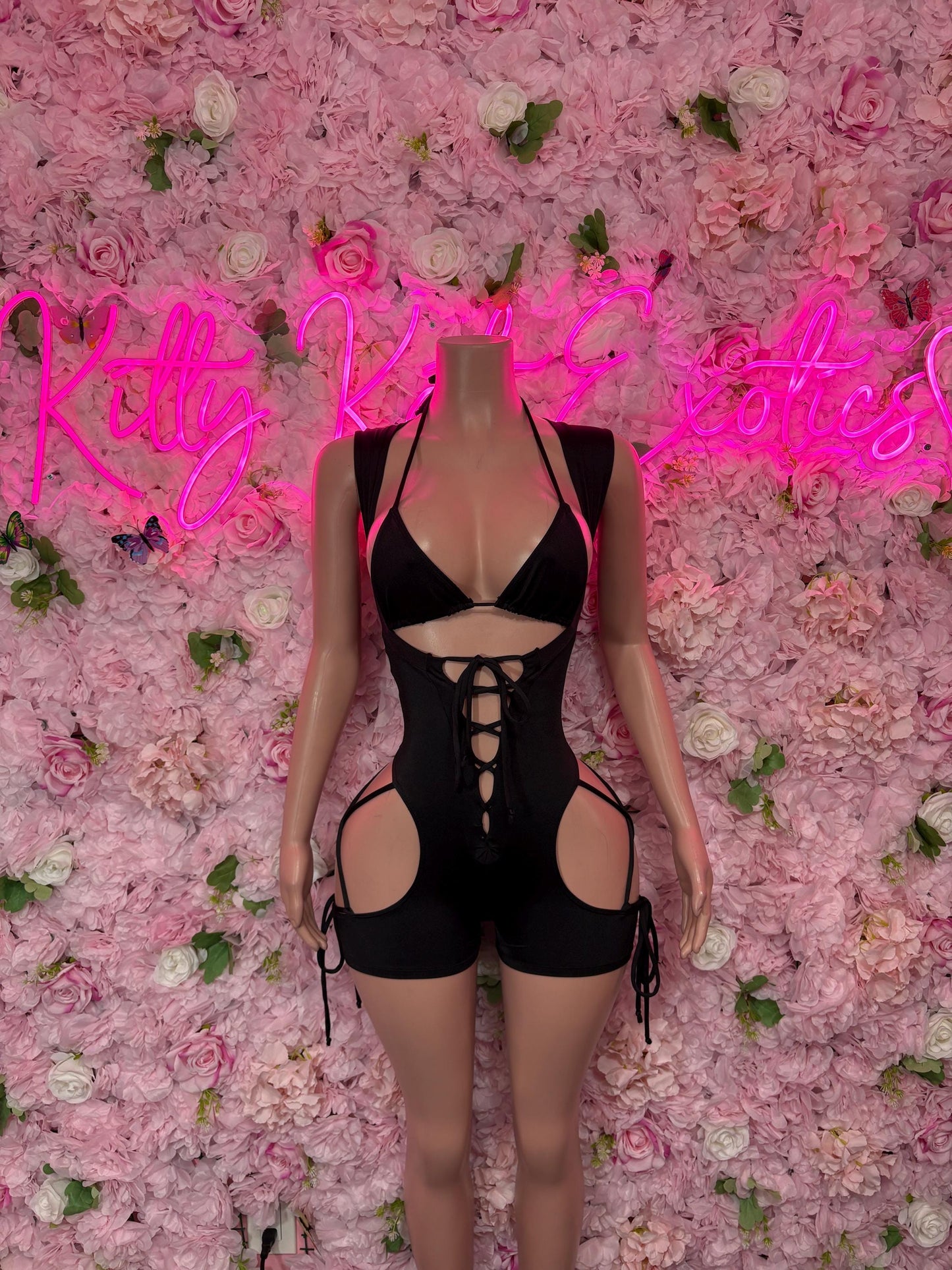 Bottlegirl One-Piece Black Bodysuit  Exotic Dancewear, Ravewear for Performers, Raves | Bottle girl Outfits