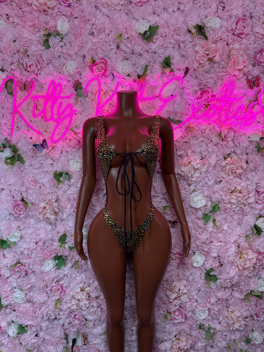 Bottlegirl One-Piece Cheeta Bodysuit  Exotic Dancewear, Ravewear for Performers, Raves | Bottle girl Outfits