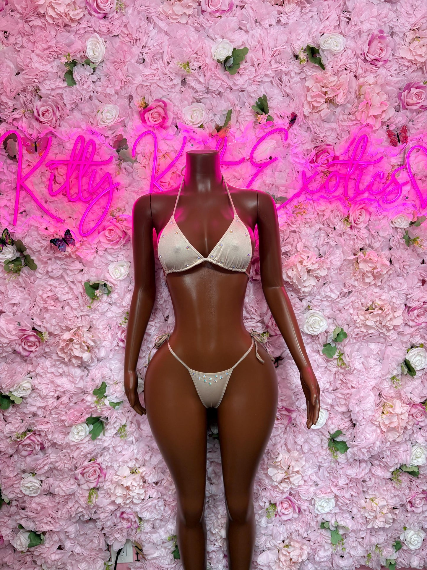 Summer Bikini Swimwear Two-Piece White Bikini  Cute Swimsuit Set for Beach, Pool, or Vacation | Exotic Dancewear Festival wear