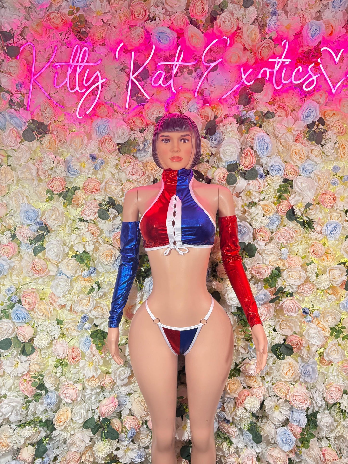 Harley Quinn Costume Two Piece Cosplay Outfit   Halloween, Comic Con, Rave Wear Festival Wear