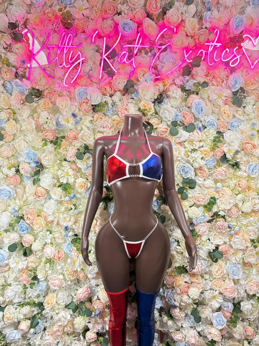 Costume Harley Quinn Two Piece   Halloween, Cosplay, Comic Con, Rave Wear Festival Wear