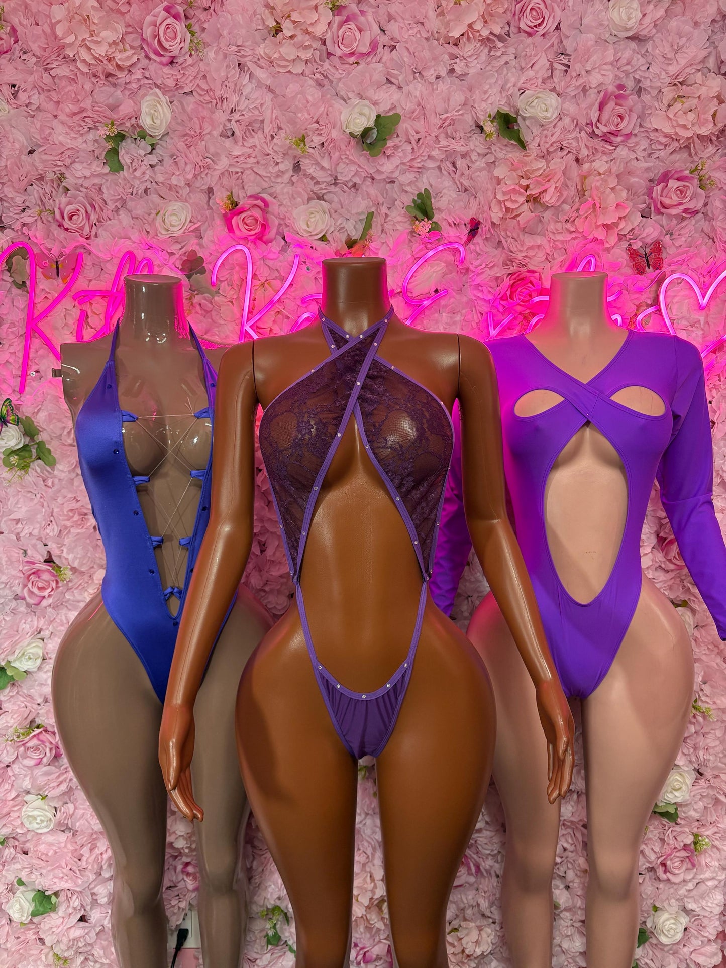 Exotic Dancewear Purple One Piece  - Rave Outfit  Sexy for Performers, Events, or Special Occasions