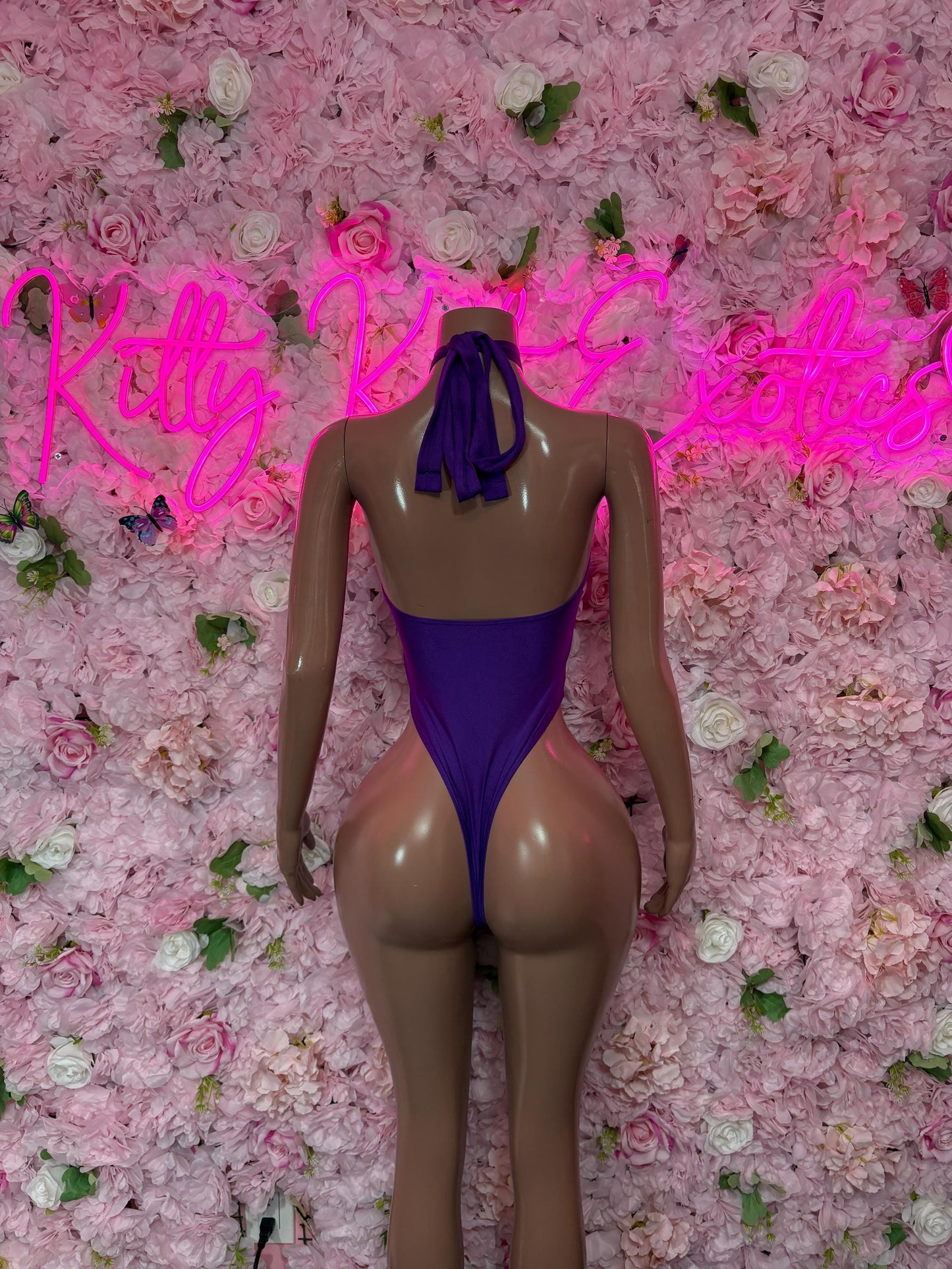 Rave Wear  - Exotic Dancewear Purple One Piece  - Rave Outfit  Sexy for Performers, Events, or Special Occasions