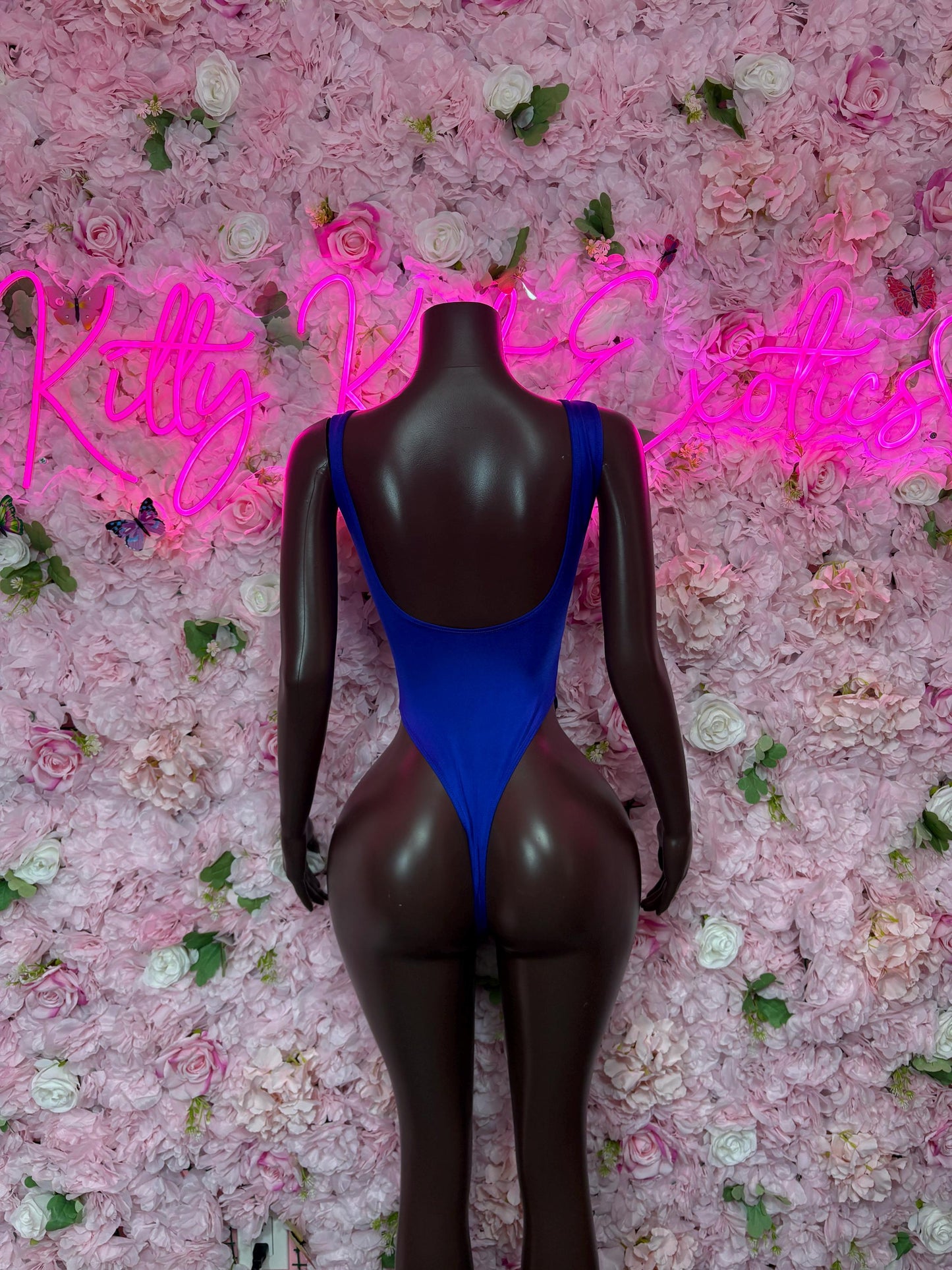 Bartender One Piece Bodysuit Royal Blue -Bottlegirl - Dancewear Exotic Wear