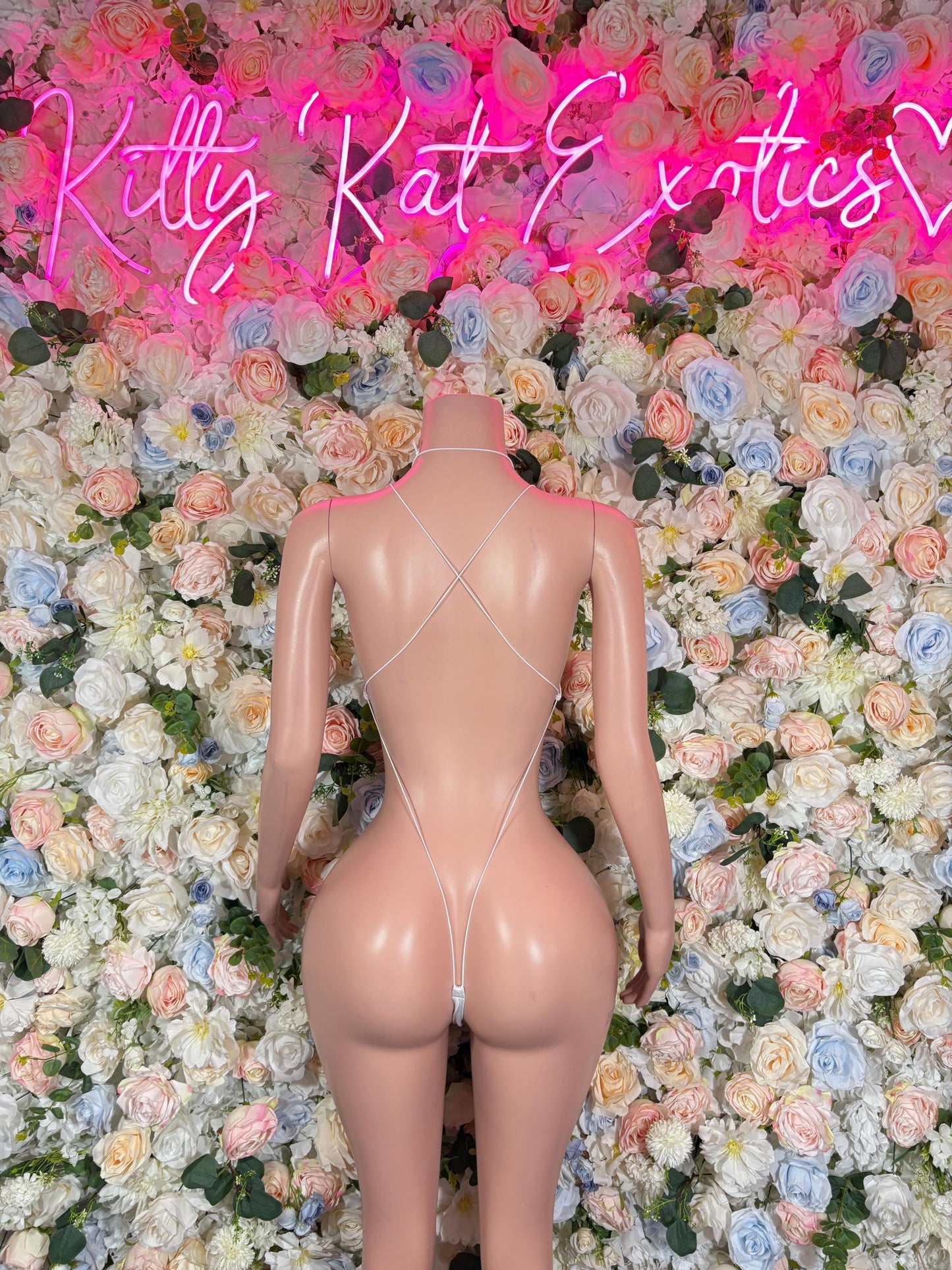 Exotic Dancewear Summer Silver Bodysuit Exotic Dancewear Bottle girl Outfit