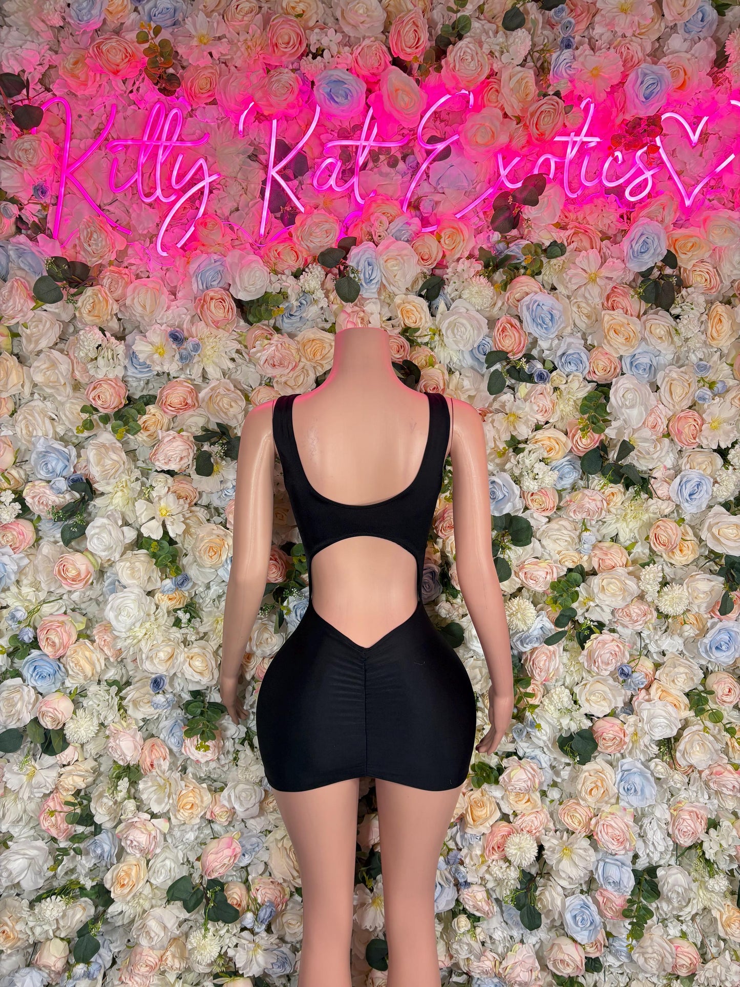 Black Dress Evening Dress - Exotic Dancewear Dress Black Dancewear Rave Outfit Festival wear