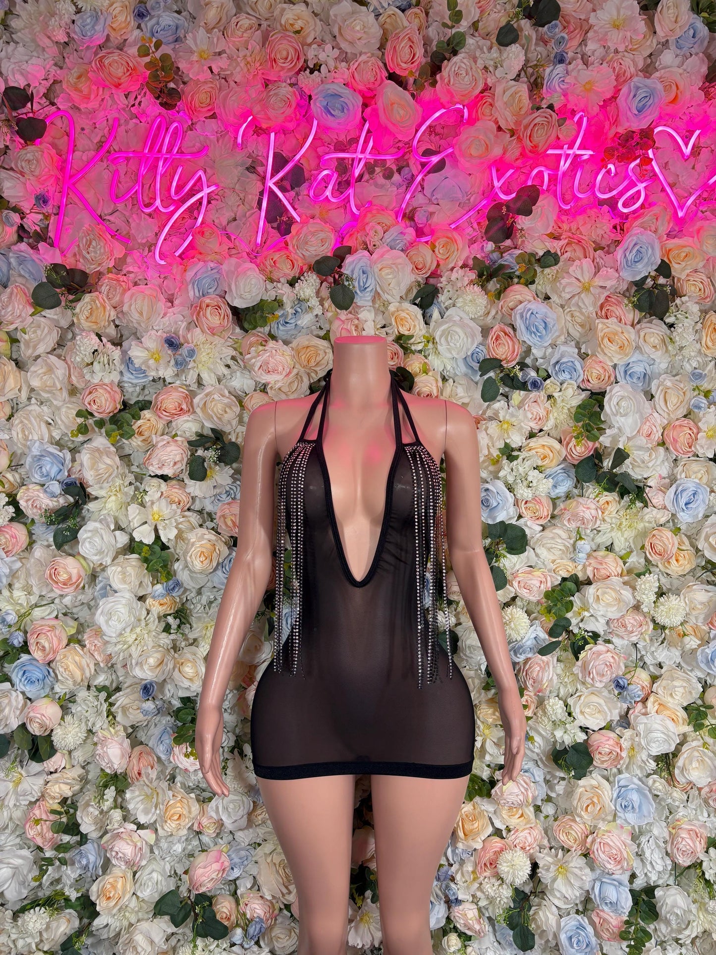 Dance Dress Black - Evening Dress - Exotic Dancewear Dress Dancewear Rave Outfit Festival wear