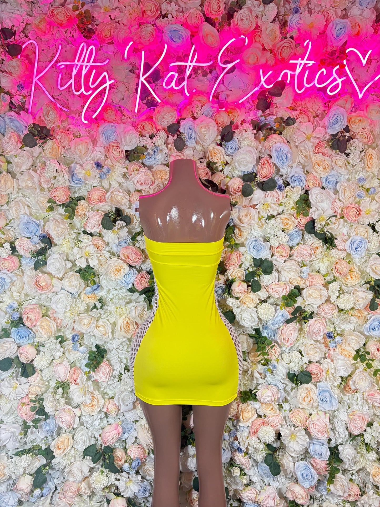 Rave Outfit Yellow Summer Dress   Exotic Dancewear, Ravewear for Performers, Raves, or Night Out | Bottle girl Outfits