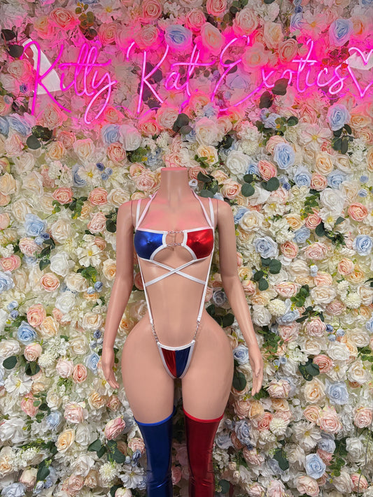 Costume Harley Quinn Two Piece   Halloween, Cosplay, Comic Con, Rave Wear Festival Wear