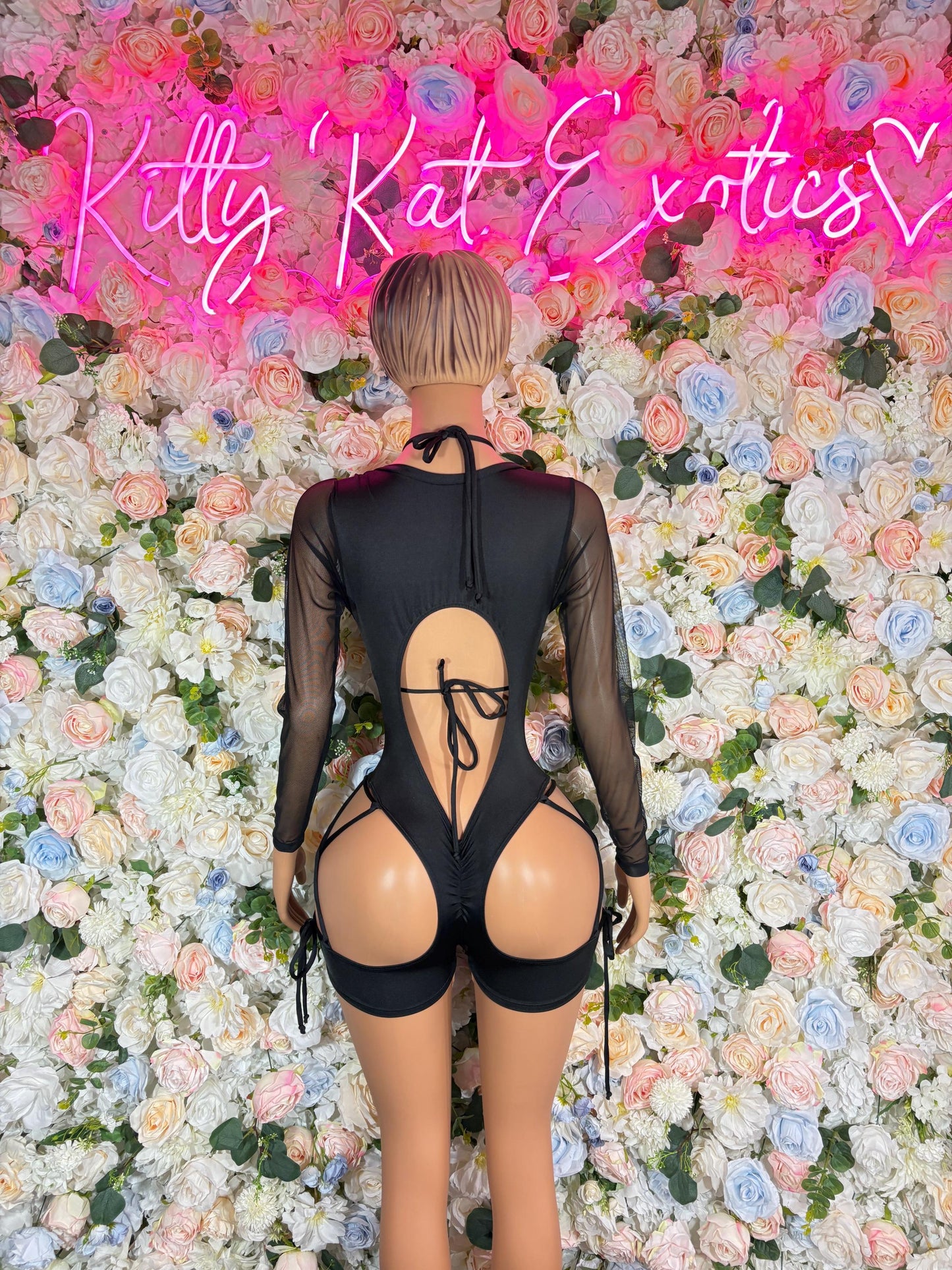 Bottlegirl Bodysuit Black, Bartender Uniform, Rave Festival Wear, Exotic Dancewear, Clubwear Costume, Waitress Set