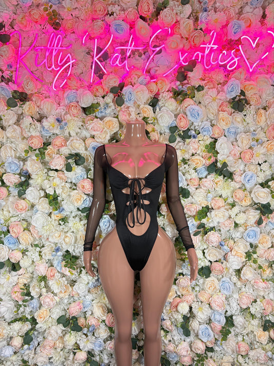 Bartender Bodysuit Black, Bartender Uniform, Rave Festival Wear, Exotic Dancewear, Clubwear Costume, Waitress Set