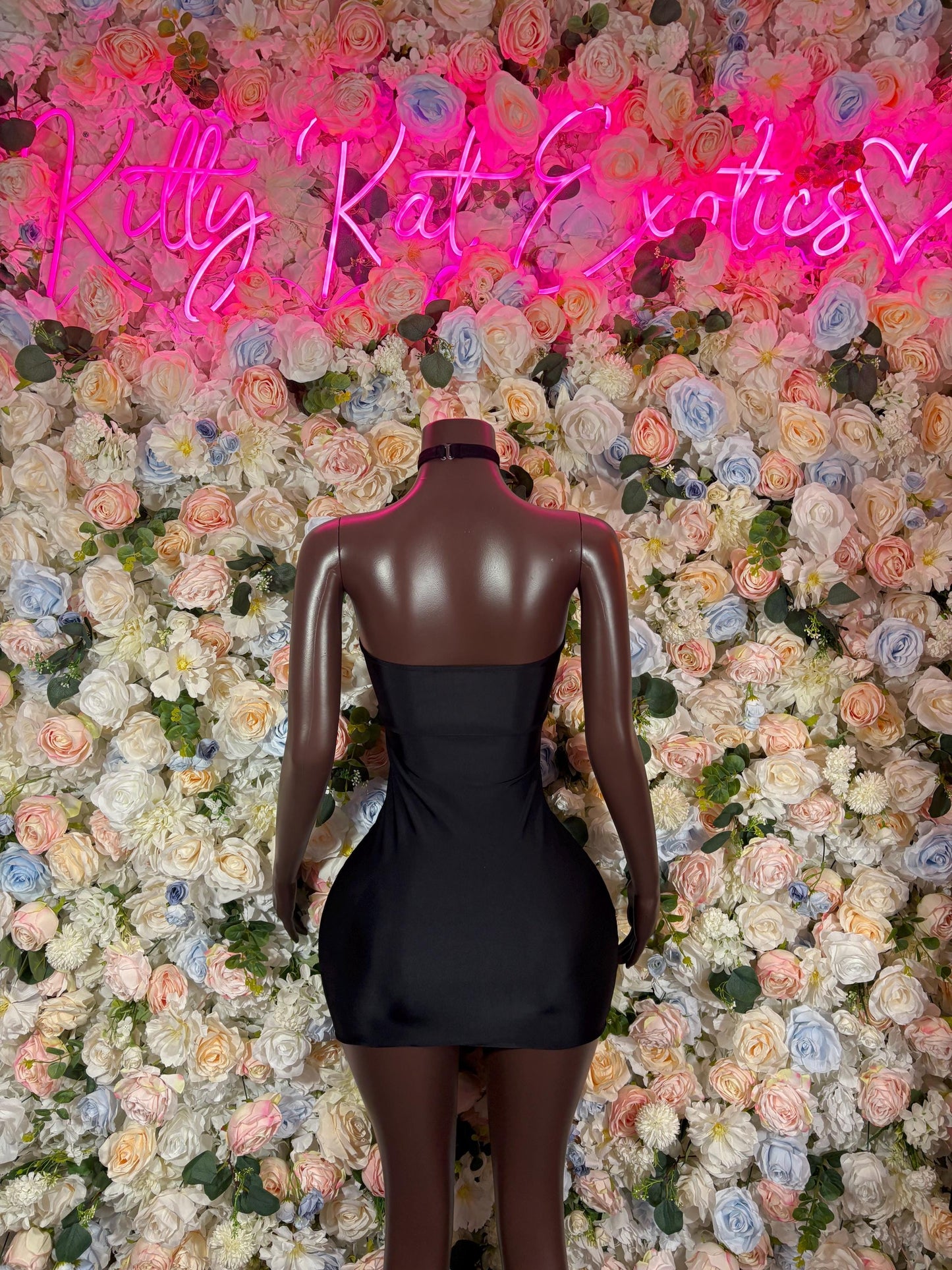 Black Dress  Exotic Dancewear Dress, Rave Clubwear, Sexy Festival Outfit, Stripper Stagewear, Bottle Girl Nightclub Dress